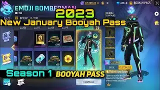 🔴January Booyah Pass 2023 | Season 1 Booyah Pass Full Review | Booyah Pass 2023 🔴