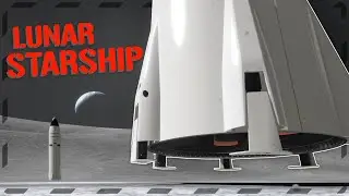 STARSHIP LUNAR Config - Moon Landing Animation + Renders