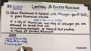 Limiting & Excess Reactant Problems: Step-by-Step Numerical Solutions 🧪🔥I Class 11