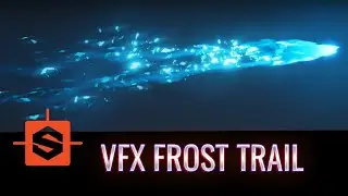 VFX Frost Projectile Trail Texture  - Substance Designer