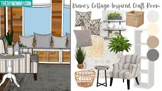 STYLING MY SUBS' SPACES! Diane's Cottage Inspired Craft Room VIRTUAL MAKEOVER