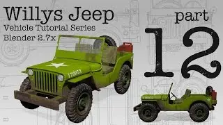 Willys Jeep - Blender Tutorial Series - Part 12 - Baking Ambient Occlusion