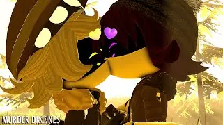 Murder Drones Short Animation: Uzi x N (💜Kiss Scene💜)