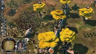 Lothlorien 2000cp Epic 2v1! (Age of the Ring mod) | How to Play Lothlorien | LOTR BFME Guide