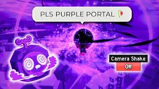 CLAPPING Players with *NEW* PURPLE Portal... | Blox Fruits