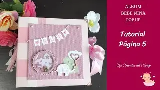 Tutorial Álbum bebe niña PÁGINA 5
