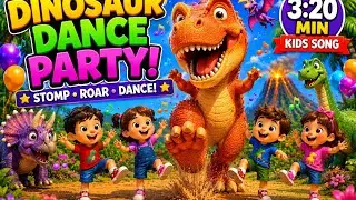 🦖 Dinosaur Dance Party Song | T-Rex Stomp & Dino Dance @ Pariprince learning 