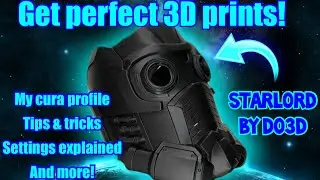 3D printer settings & tips to get better prints! Cura settings & more! 3D printed starlord by do3d