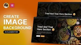 How to add a image background to a section in Elementor
