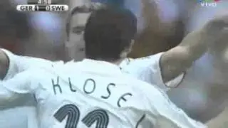 Mundial Alemania 2006-Octavos de Final 1-Alemania vs Suecia (goles)