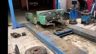 Окончательная разборка луаз, снятие ходовой, рулевой.