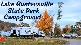 Lake Guntersville State Park Campground Drive Through & Aerial Views. Guntersville, Alabama
