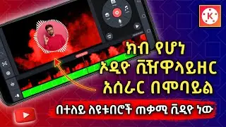 ክብ ኦዲዮ ቪዥዋላይዘር አሰራር በፎቶ | How to Make Audio Visualizer in Kinemaster | Abduke Editing
