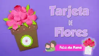 Tarjeta de Flores para Mamá 👩‍👧🌺 - Feliz Día Mamá |Partypop DIY🎉|