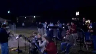 Fairmount's orchestra at the women's softball game