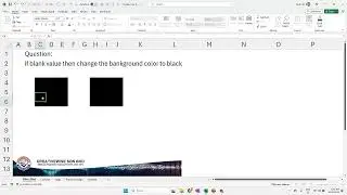 Retail Excel Idea   Change cell background to black when value is empty