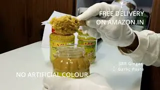 SRR Ginger Garlic Demo Video l Natural Thickness l No Xantham Gum or Thickening agent l Amazon.in