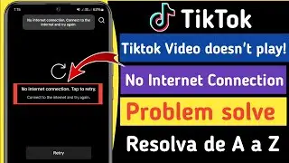 Fix Tiktok No Network Connection Problem 2025 Tiktok No Internet Connection Error Problem Solve