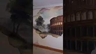 Colosseum Theater Mural - Old Style Rome