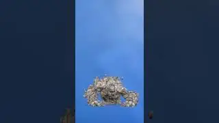 Rock monster green screen