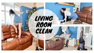 Clean With Me | Living Room Clean | ASMR | Latex Gloves