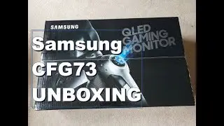 Samsung CFG73 QLED 27" 144 Hz Gaming Monitor Unboxing
