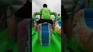 Have fun and bounce in the bouncy castle! #slide #funny #inflatable