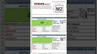 PLANILLA PARA CALCULAR LADRILLOS HUECOS DEL 8 - 8x15x20