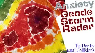 Tie Dye:  Anxiety - Geode Storm Radar  [Liquid Dye]