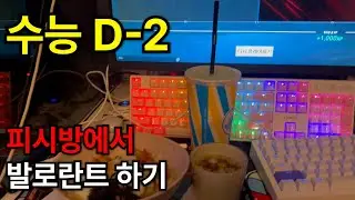 A high school senior playing Valorant at a PC room with two days left until the CSAT