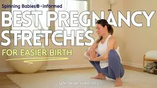 BEST PREGNANCY STRETCHES | 10-Minute Full Body Daily Pregnancy Stretch Routine For Easier Birth