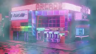 Cyberpunk 3D Game Environment | Blender 2.9