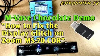 M-Vave Chocolate MIDI Controller Demo: Display Glitch Fix on Zoom MS-70 CDR | M-Vave Chocolate Demo