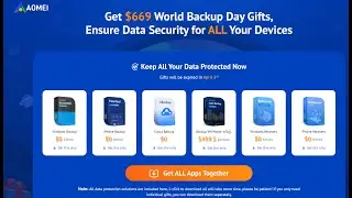 Get $669 World Backup Day Gifts free, from AOMEI