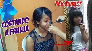 CORTANDO MINHA FRANJA | Deu ruim???