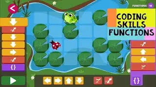 Coding Skills Level 4 Functions  - Block Coding App - Learn Coding with Games