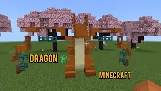 How to make a Dragon 🐲🐉 in Minecraft: build ∆ Minecraft gaming FF