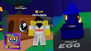 I Hatched the NEW SECRET PIXEL DOGCAT pet in Mining Simulator 2!