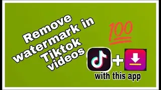 Remove watermark in Tiktok videos 2021
