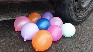 EXPERIMENT: Crushing Crunchy & Soft Things by Car! Experiment Car vs layers With Water