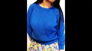 ВЯЗАННАЯ КОФТА "ВЕСНА" МК / KNITTED PULLOVER  VIDEO TUTORIAL / ÖRME KAZAK / JERSEY TEJIDO