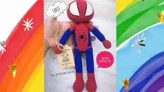 ÖRÜMCEK ADAM YAPILIŞI ❤️GÖVDE YAPIMI (1.BÖLÜM)    #amigurumiörümcekadam #amigurumispiderman #