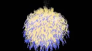 Firework in a fast way , Blender.