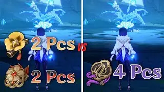 Which One is The Best Artifact? For Main DPS Yelan 2 Pcs HoD and ToTM Vs 4 Pcs EoSF Genshin Impact