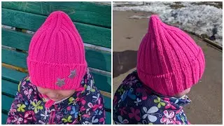 Детская шапка спицами