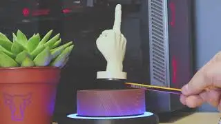 Floating Middle Finger | Ring Holder Inspired Design by StellarCow