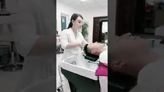 ASMR Relaxing Hair shampoo and hair wash, HAIR SALON  With 어헤즈 미용실에서 두피마사지, 거품샴푸로 두피케어 355
