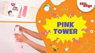 Eduedge - Pink Tower | Wooden toys | Montessori Material | educational toys | toys for kids