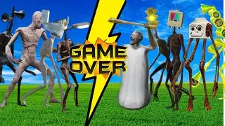 Hulk Siren Head TV Head Milkwalker Granny Ice Cream Man