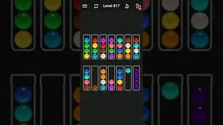 Ball Sort Color Water Puzzle Solution Level 817